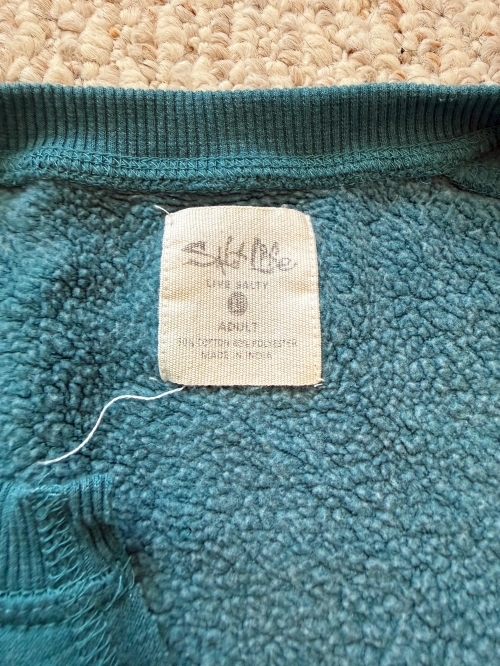 Teal "Salty Vibes" Graphic Sweatshirt - Picture 2 of 2